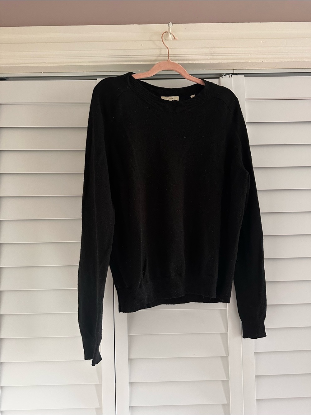 Vince Black Women’s Cashmere Wool Crewneck Sweater